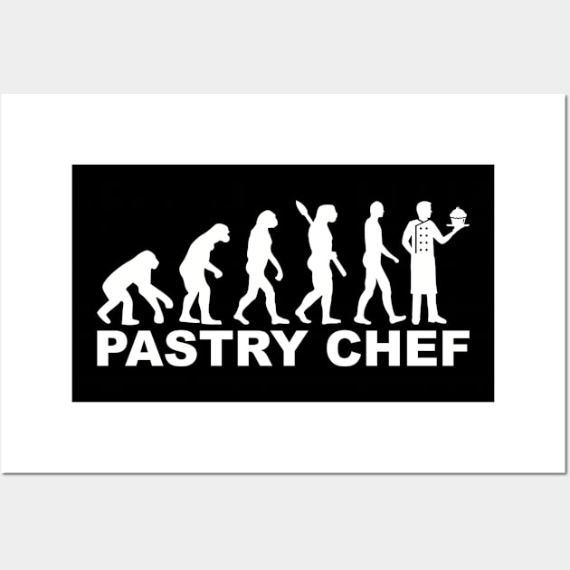 Pastry chef evolution Wall Art by Designzz